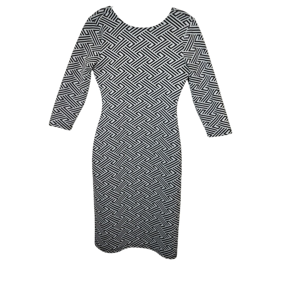 RD Style Womens Dress S Geometric Print Preowned Excellent Office‎ Career